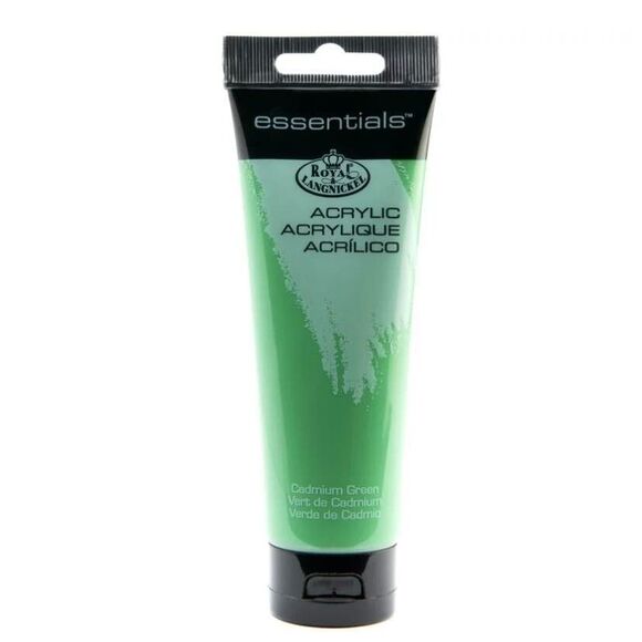 NEW Royal & Langnickel Essentials 120ml Acrylic Paint - Cadmium Green - RAA-117 - Picture 1 of 6